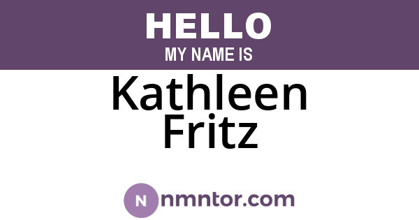 Kathleen Fritz