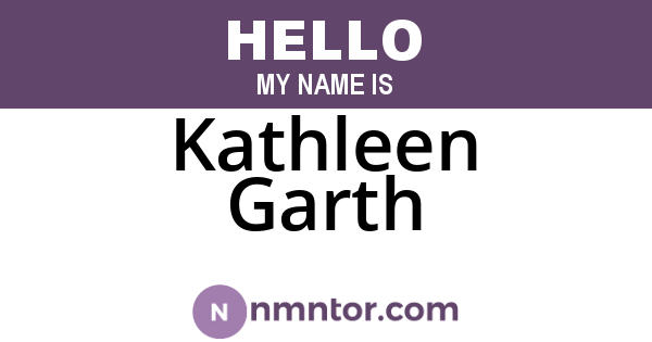Kathleen Garth