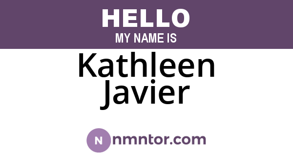 Kathleen Javier