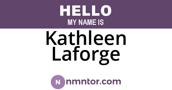 Kathleen Laforge