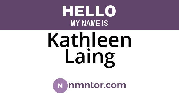 Kathleen Laing