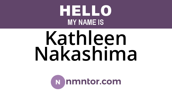 Kathleen Nakashima