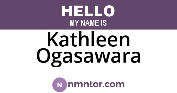 Kathleen Ogasawara