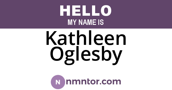 Kathleen Oglesby