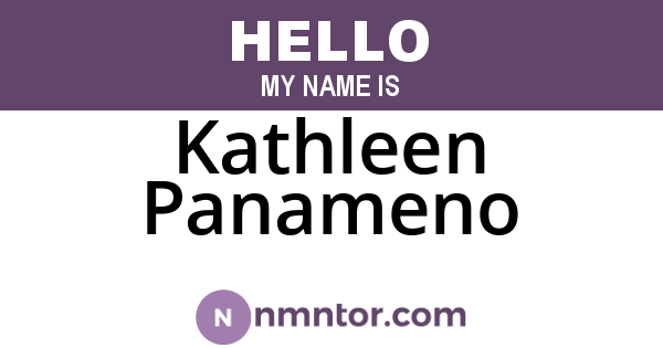 Kathleen Panameno