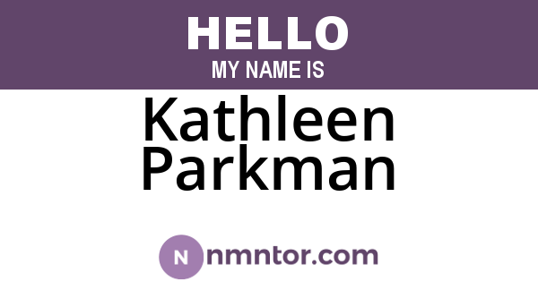 Kathleen Parkman