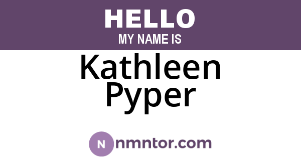 Kathleen Pyper