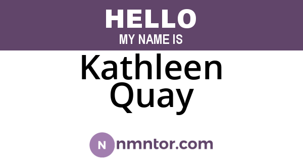 Kathleen Quay