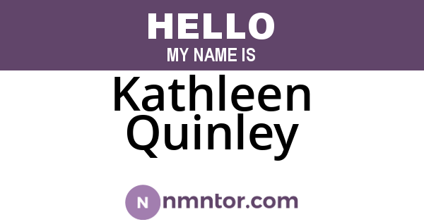 Kathleen Quinley