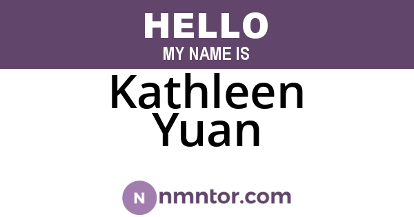 Kathleen Yuan