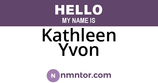 Kathleen Yvon