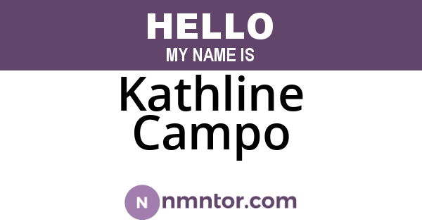 Kathline Campo