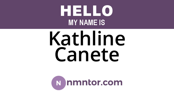 Kathline Canete