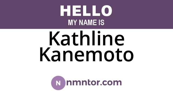 Kathline Kanemoto