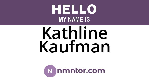 Kathline Kaufman