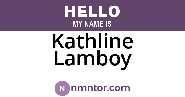 Kathline Lamboy