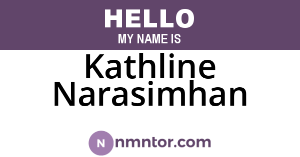Kathline Narasimhan