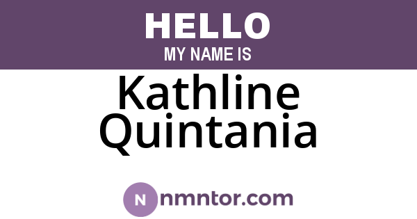 Kathline Quintania