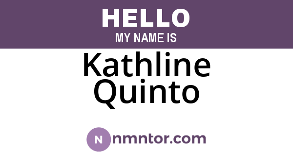 Kathline Quinto