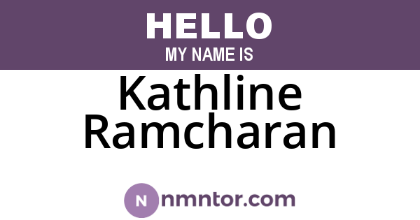 Kathline Ramcharan