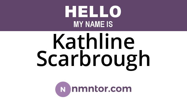 Kathline Scarbrough