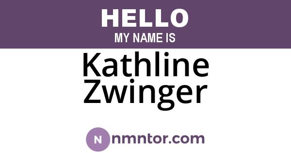 Kathline Zwinger