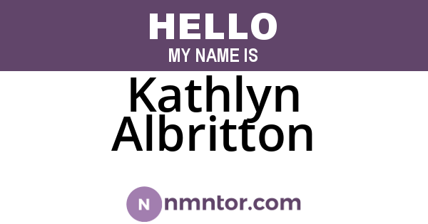 Kathlyn Albritton