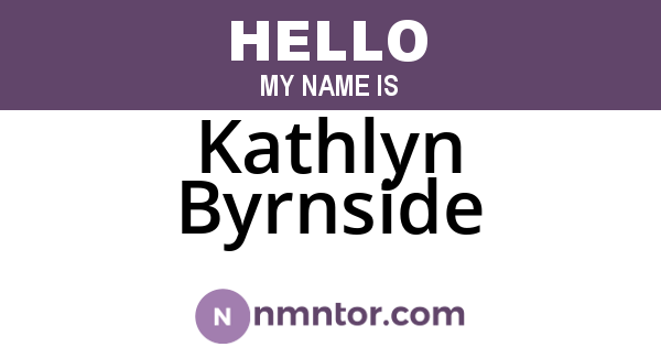 Kathlyn Byrnside