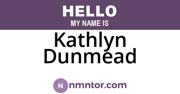 Kathlyn Dunmead