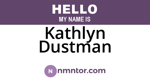 Kathlyn Dustman