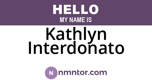 Kathlyn Interdonato