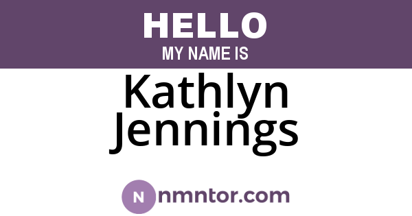 Kathlyn Jennings