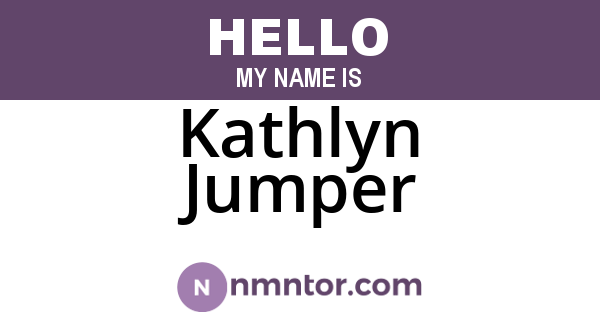 Kathlyn Jumper