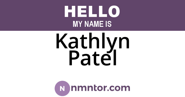 Kathlyn Patel
