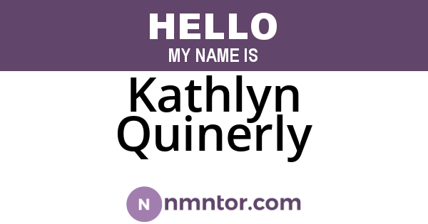 Kathlyn Quinerly