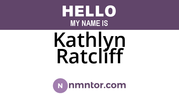 Kathlyn Ratcliff