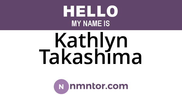 Kathlyn Takashima