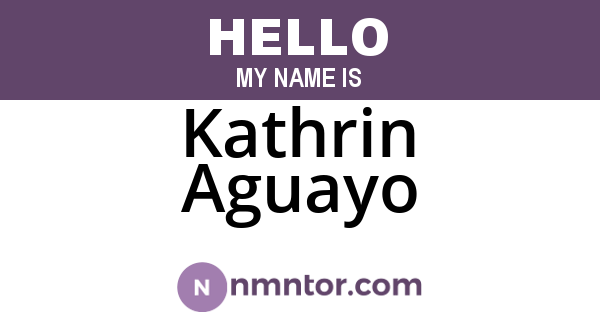 Kathrin Aguayo