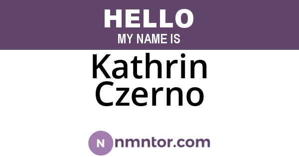 Kathrin Czerno