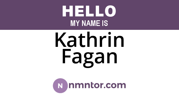 Kathrin Fagan