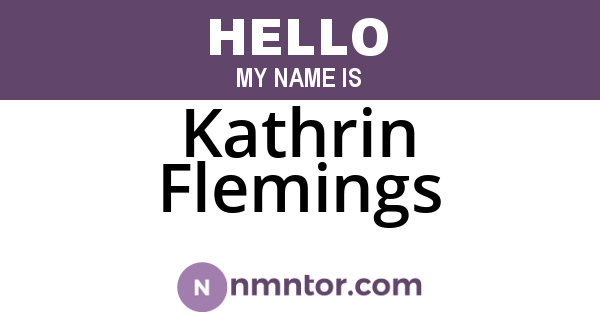 Kathrin Flemings