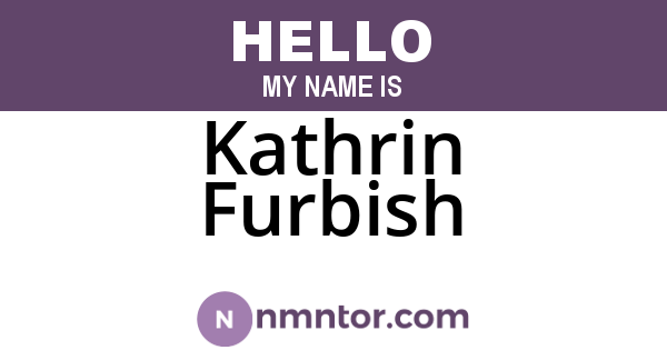 Kathrin Furbish