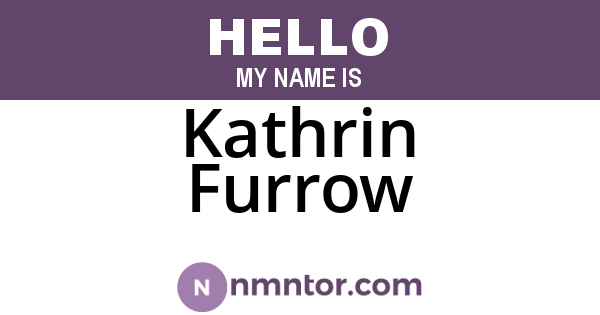Kathrin Furrow