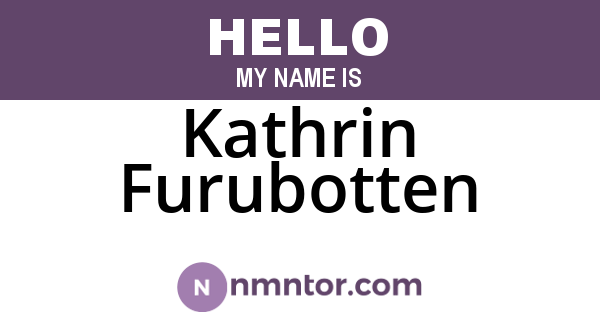 Kathrin Furubotten