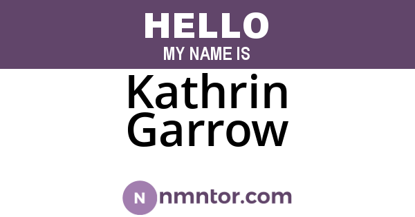 Kathrin Garrow