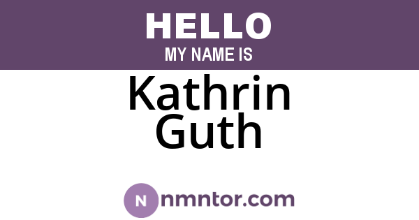 Kathrin Guth
