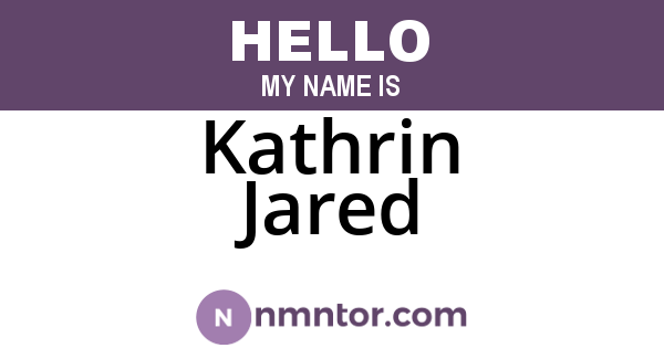 Kathrin Jared