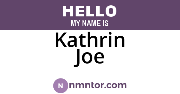 Kathrin Joe