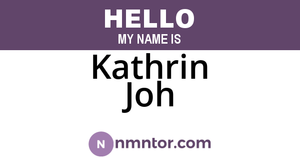 Kathrin Joh
