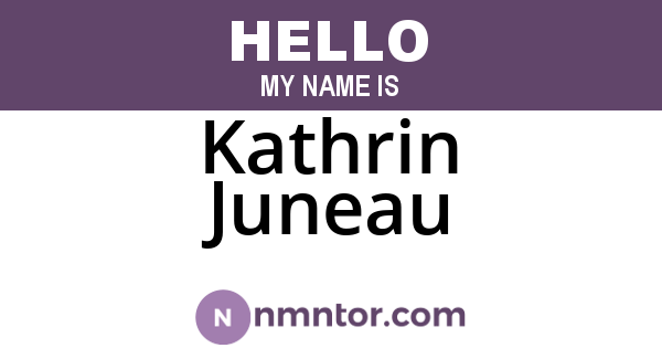 Kathrin Juneau